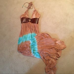 Tie dye maxi dress